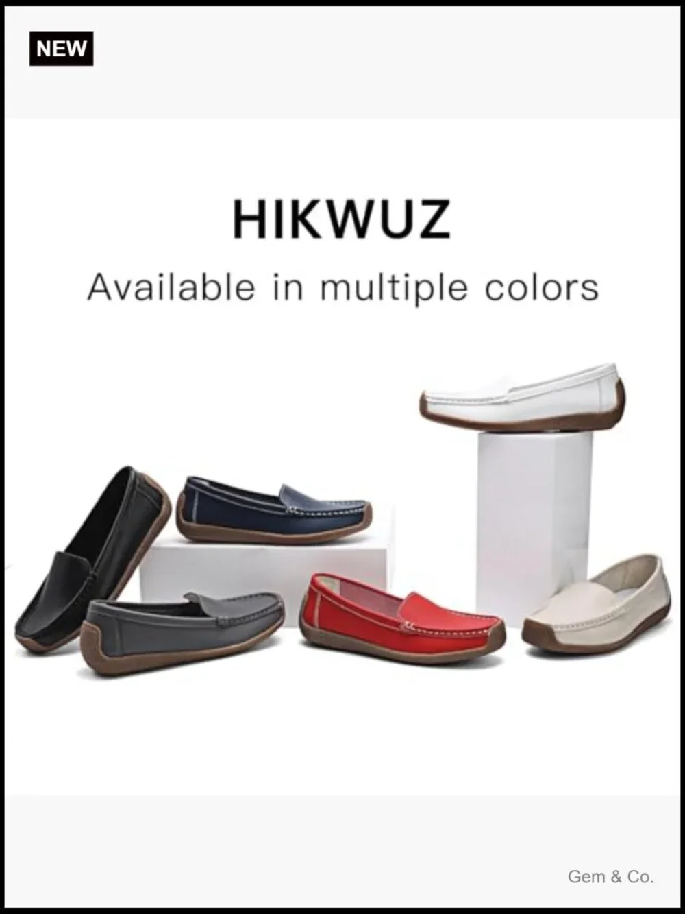 Comfortable Lightweight Leather Loafers Slip-Ons Driving Walking Mocs Work Flats